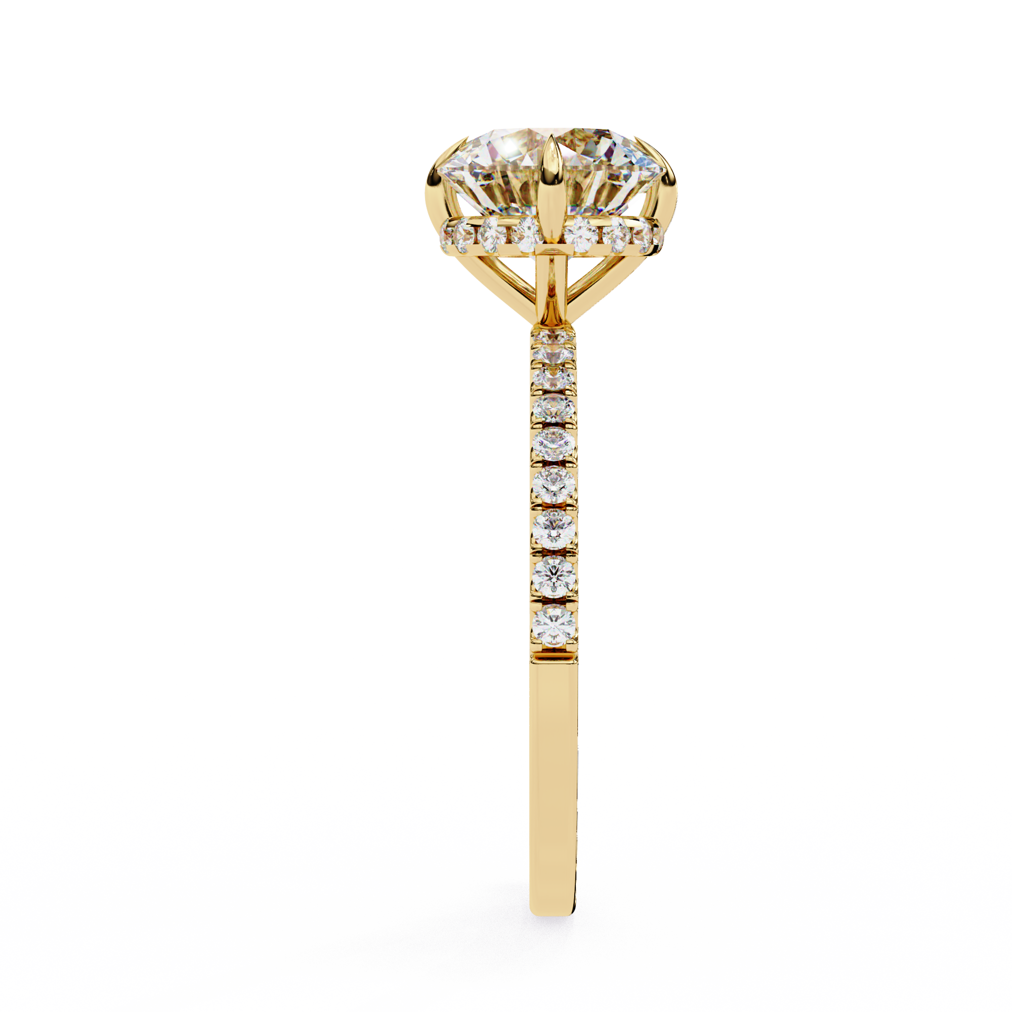 Solitairekart 2.67ct Round Cut Natural Diamond Ring - H Color, VS1 Clarity